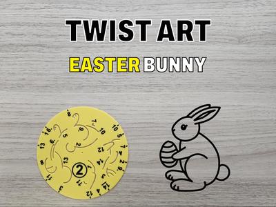 Twist Art 2 Easter Bunny - Rotary Drawing Stencil