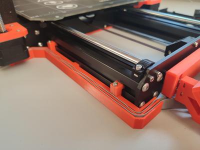 PRUSA MK4 Kabel-Management von vorne bis hinten vom Display bis zur PSU - cable management from front to back from display to PSU