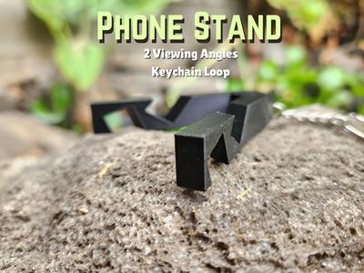 Keychain Phone Stand - Print in Place!