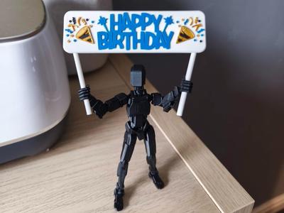 Dummy 13 Happy Birthday Sign