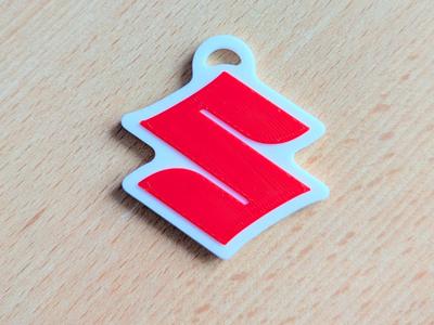 Suzuki logo keychain