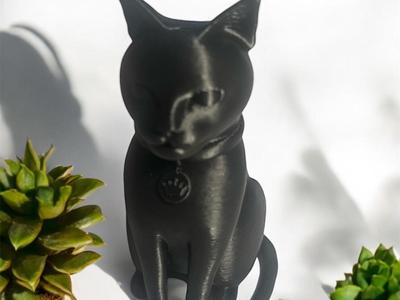 Elegant Cat Statue – 3D Printable Model 