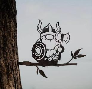 Wall Art - Garden Decor - Viking Gnome