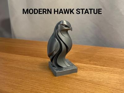Modern Hawk Statue