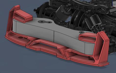 TT-02 Frontspoiler mit LED-Beleuchtung (optional)