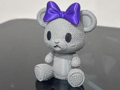 Knitted Bear Bow