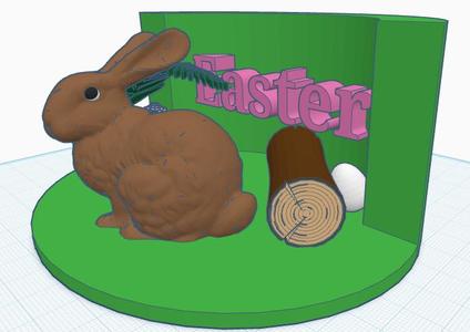 Easter Garden Scene