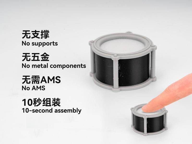 Miniature Finger Drum Clicky Fidget Toy Drum Set Micro Model