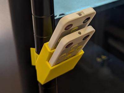 LED Remote Holder -Metal Wire Rack Shelf Post-PLA