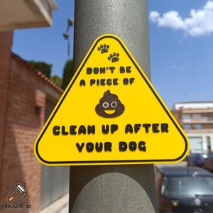 Dog Poo Reminder Sign
