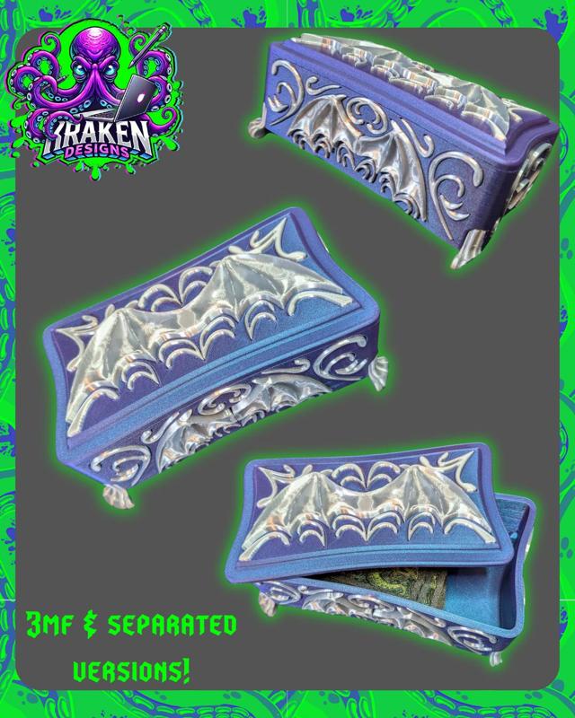 Gothic Bat Wing Trinket Box