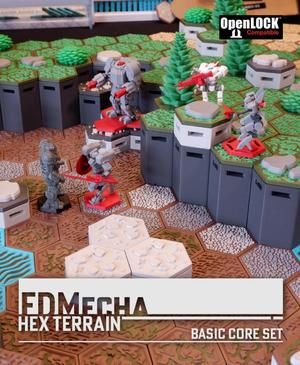 FDMecha Hex Terrain - Basic Core Set