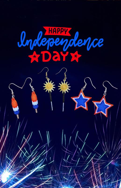 4th of July Earrings