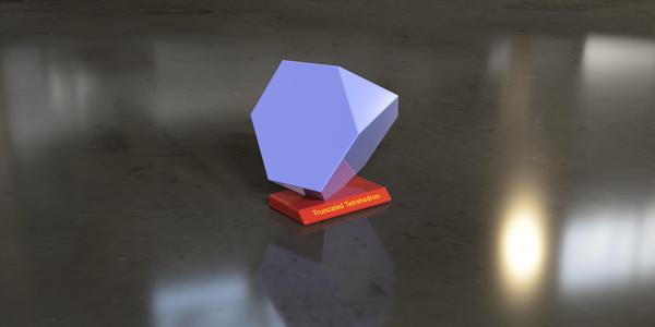 Truncated Tetrahedron Solid