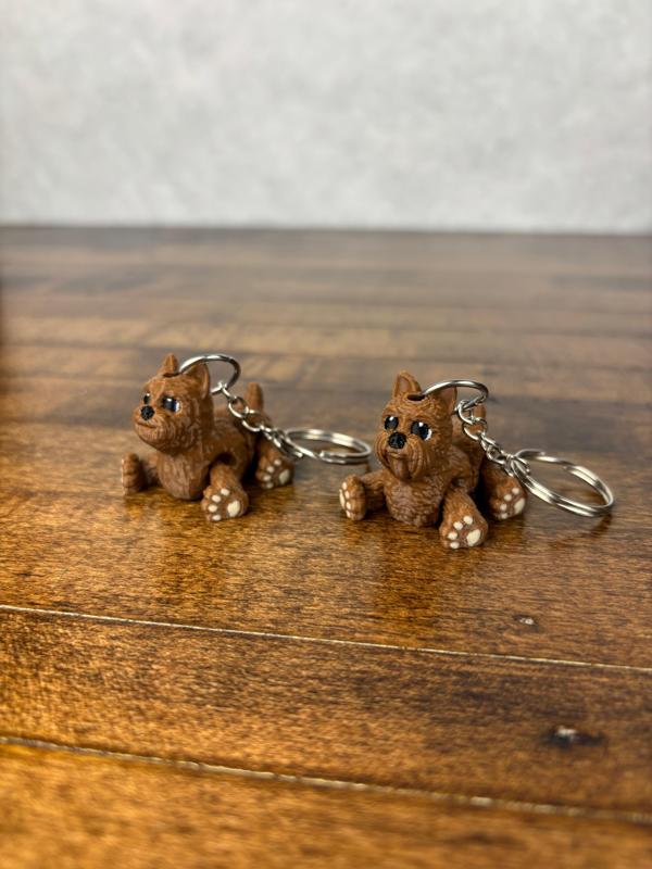 Yorkie Fidget Keychains