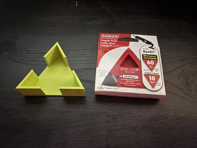Triangle Sandpaper Holder