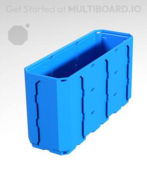 1x3x1.5 - Topped Multipoint Rail - Multibin Shell