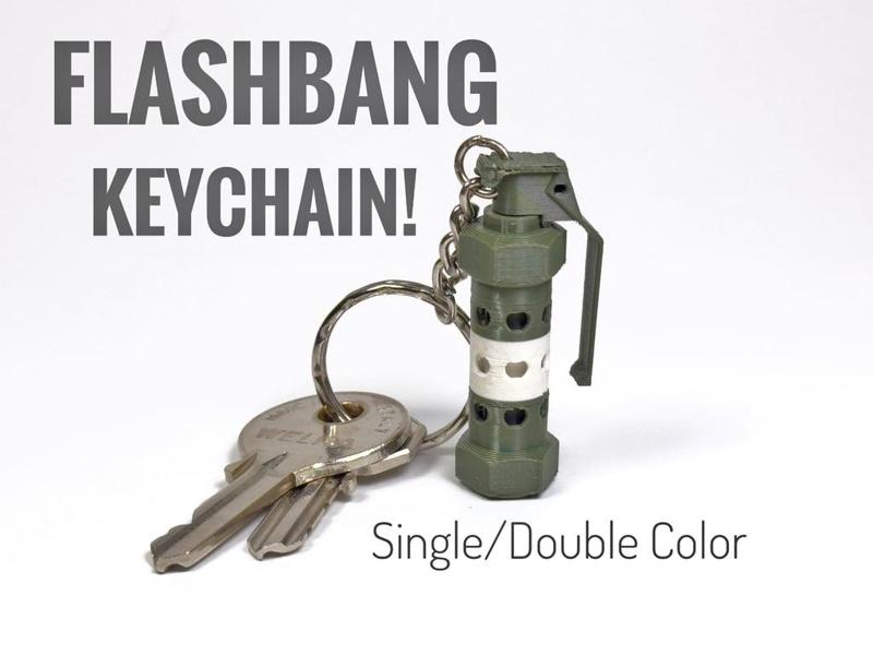 Flashbang Grenade Keychain