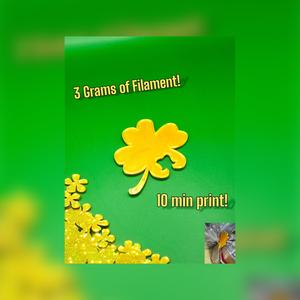lucky shamrock bread clip.stl
