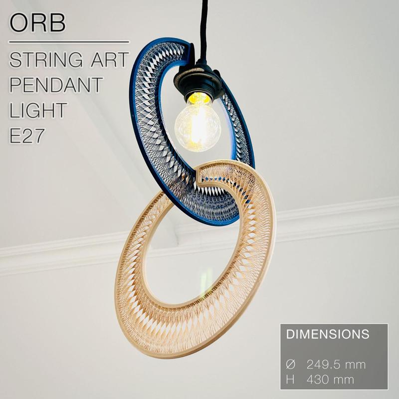 ORB | String Art Pendant Light E27 & E26 fast print