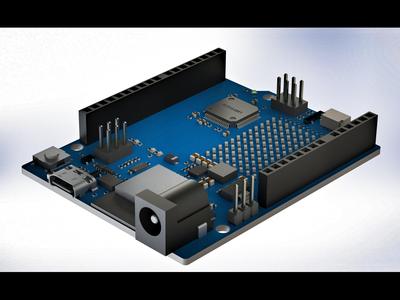 ◤ Arduino UNO R4 WIFI (CAD model corrected)