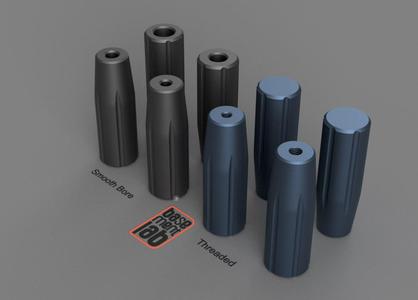 Cylindrical Handle fixed - smooth bore Impugnatura fissa cilindrica M6 / M8 Metric thread