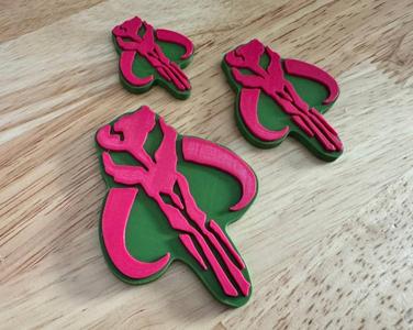Boba Fett Mythosaur Signet (The Mandalorian/Star Wars) - Fridge Magnet (Hot-Swap, Multi-Color) | Decoration For Whiteboard, Refrigerator, Locker, Cabinet | Home & Kitchen Essential, Classroom Office Supplies |