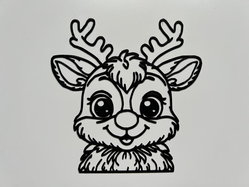 Christmas Cute Animal Wall Art #3