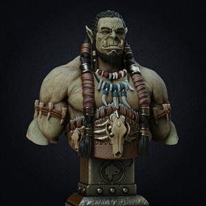 Durotan bust (Pre-Supported)
