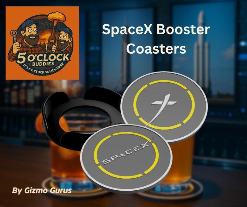 SpaceX Booster Coasters