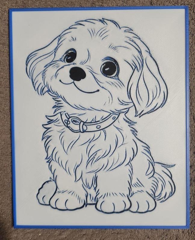 Baby Cute Dog Maltese - HueForge