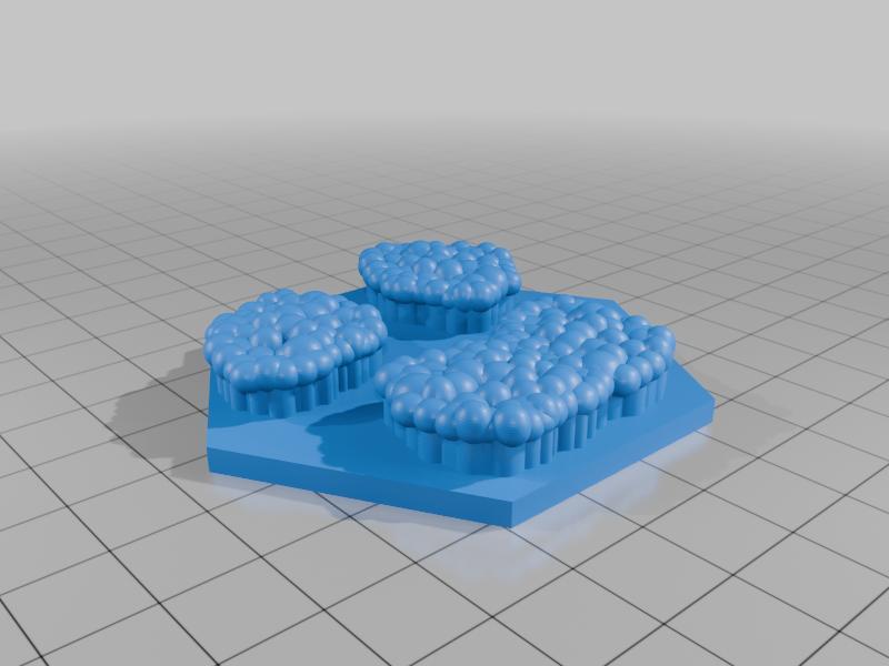 Wargaming Hex Tile - Mighty Empires - Woods