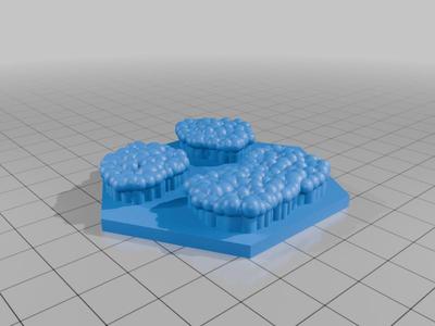 Wargaming Hex Tile - Mighty Empires - Woods