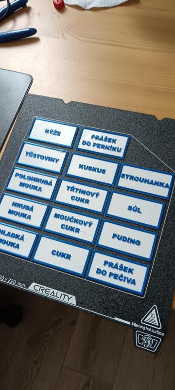 Name tags for kitchen jars IKEA