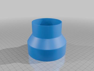 Reduzierung 75-100 Reducer 75x100  XTool S1 Reducer to a Fan