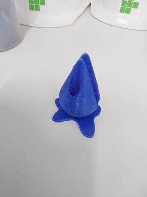 Suporte para papel, formato gota