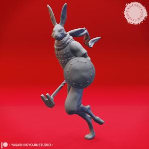 Rabbitfolk Fighter - Tabletop Miniature