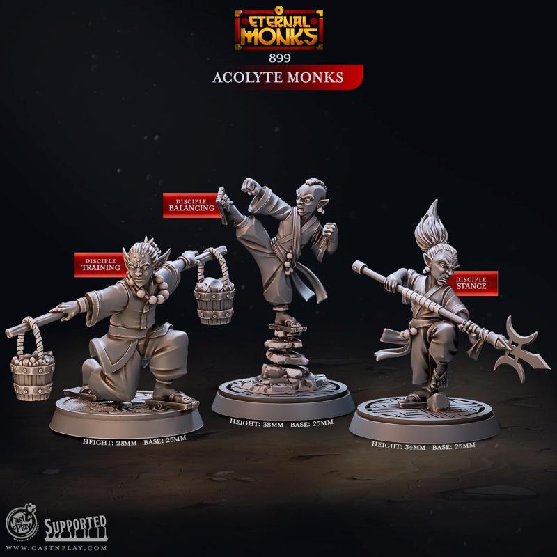 Acolyte Monks (Pre-Supported) | Cast n Play