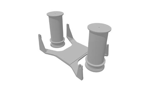 A narrowed version of protywu's ultra compact and low profile filament holder.