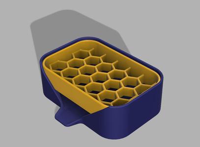 Soap Dish with Hex Insert