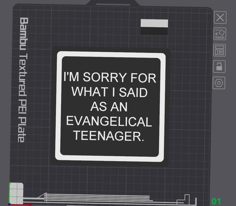 Evangelical Teenager Sign
