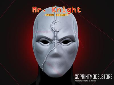 Moon Knight - Mr Knight Mask - Marvel Cosplay Helmet