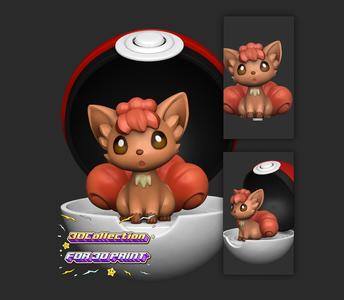 Vulpix Cute - Free 3D print model
