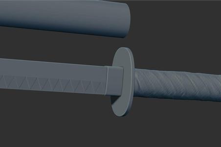 DeadPool Katana Sword 3D Printable Model cosplay STL