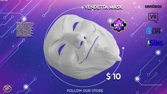 Vendetta Mask 3D print model