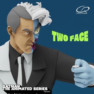 TwoFace - Batman Animated Series Fanart - 3d print