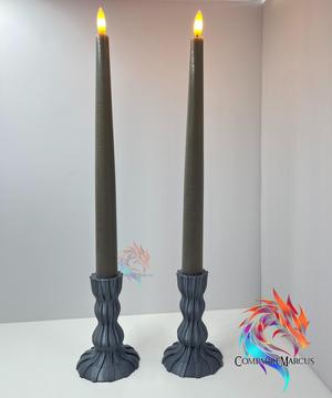 Modern candle holder set of 2 / no supports / 3mf included