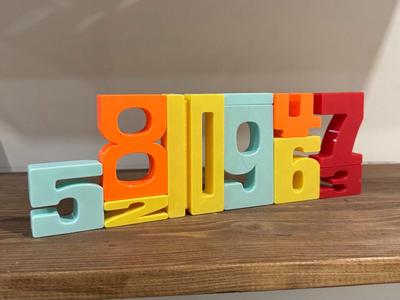 STACKABLE NUMBERS BLOCKS - Accurate High in cm