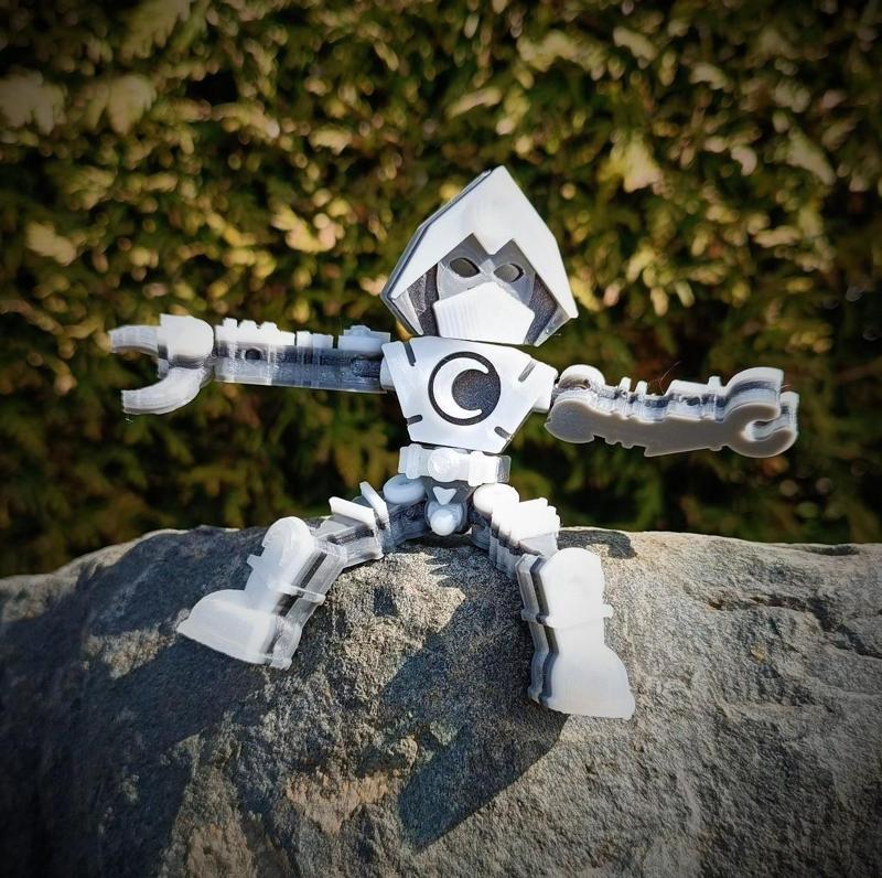 Moon Bot - Print in Place / No supports / Easy