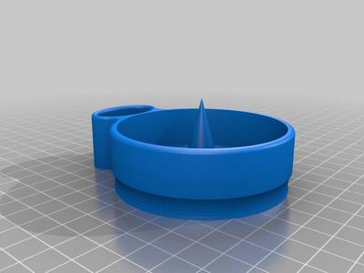 Ashtray debowler with lighter holder